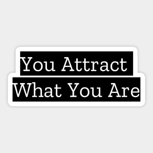 You Attract What You Are Sticker